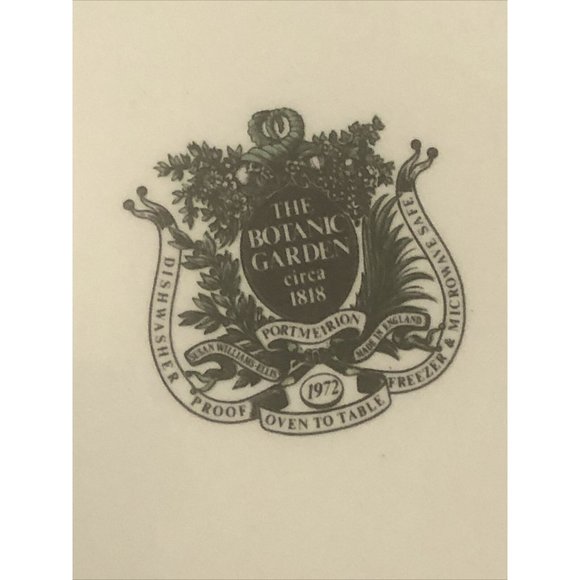 Portmeirion Rim Soup Bowl Botanic Garden Trailing Bindweed Made In England - Picture 4 of 5